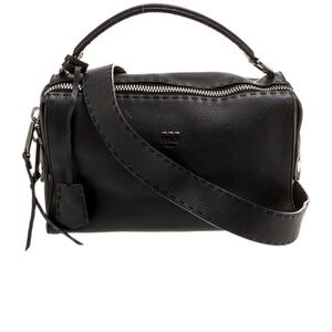 Fendi Lei Boston top handle Cross body bag in Selleria leather